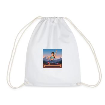 Collection de dessins animés GIDAGI Fitness - Sac de sport léger - blanc - Devant