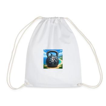 Collection de dessins animés GIDAGI Fitness - Sac de sport léger - blanc - Devant