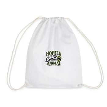 Le houblon est mon animal spirituel - Sac de sport léger - blanc - Devant