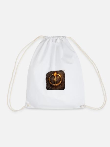 Travelers_sigil - Drawstring Bag - white