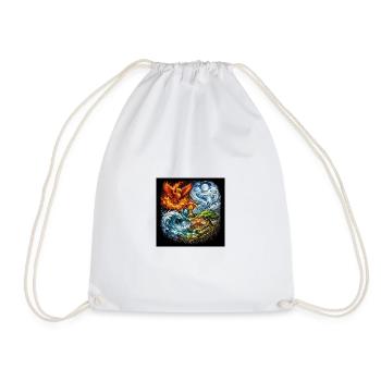 Cycle élémentaire Feu Eau Terre Air - Sac de sport léger - blanc - Devant