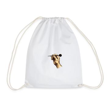 Une main infaillible avec les fléchettes - Sac de sport léger - blanc - Devant