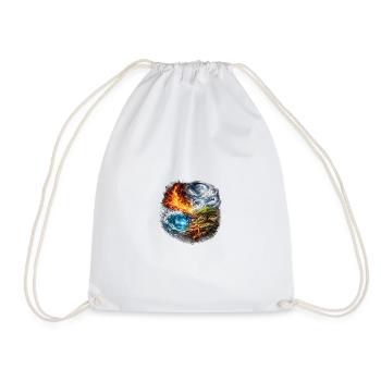 Elemental Storm Over the Tree - Drawstring Bag - white - Front