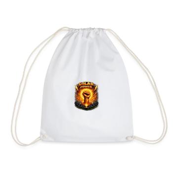Poing Solaire - Sac de sport léger - blanc - Devant