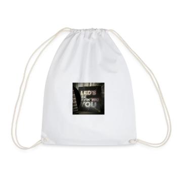 LEDS BE AVIN YOU by Mark Noone - Drawstring Bag - white - Front