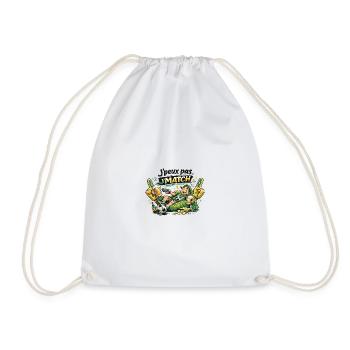 J'match Fête Foot et Bière - Sac de sport léger - blanc - Devant