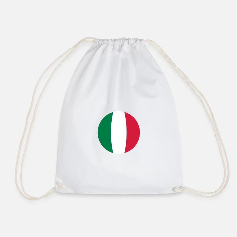 Italy - Drawstring Bag - white