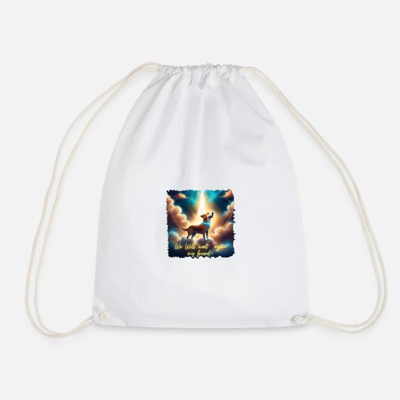 We will meet again!! - Drawstring Bag - white