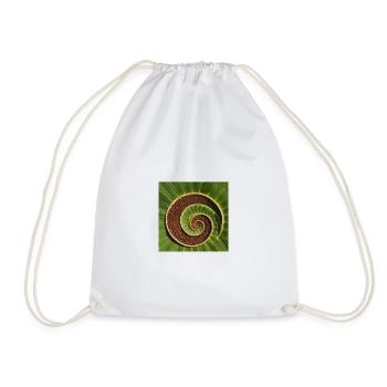 Fibonaccii pattern in nature. Beautiful design. - Drawstring Bag - white - Front
