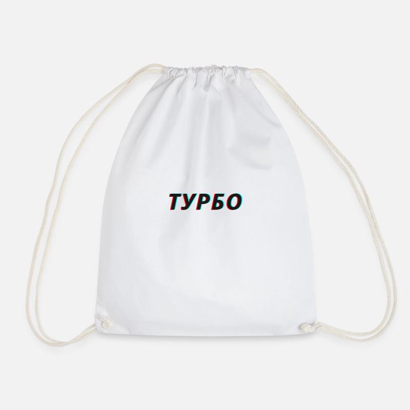 Slova Pacana турбо Turbo - Turnbeutel - Weiß