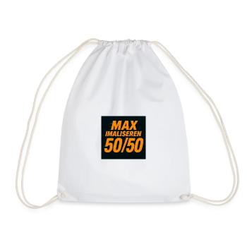 Maximize 50/50 - Drawstring Bag - white - Front