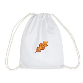 Fall leaf fall leaf - Drawstring Bag - white - Front