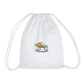 Nacho guacamole avocado - Drawstring Bag - white - Front