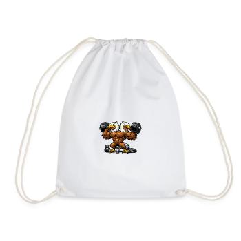 Albanie chemise drapeau aigle vacances balkanique cadeau - Sac de sport léger - blanc - Devant