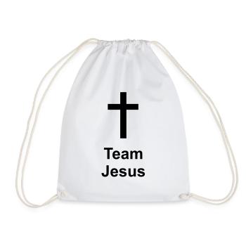 Team Jesus - Turnbeutel - Weiß - Vorne