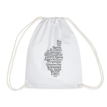 Corse - Drawstring Bag - white - Front