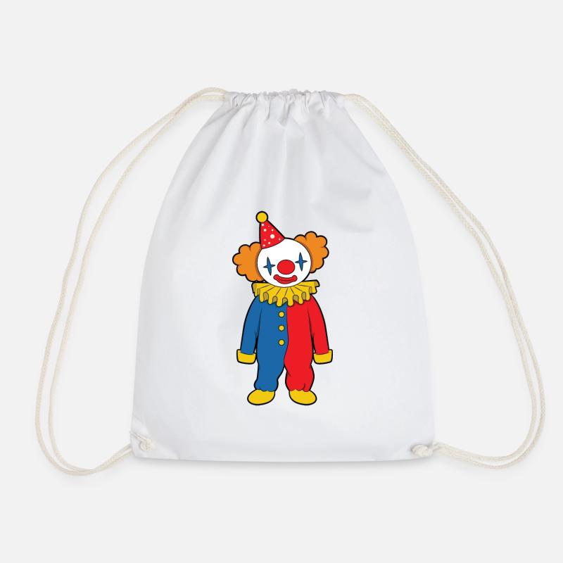 Clown - Turnbeutel - Weiß
