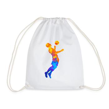 Footballeur Footballeur Football Club Silhouette - Sac de sport léger - blanc - Devant