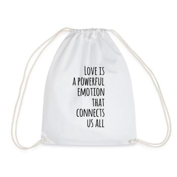 Love Quote Quote Gift Idea - Drawstring Bag - white - Front