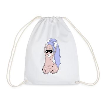 Pénis avec capuchon pointu - Sac de sport léger - blanc - Devant