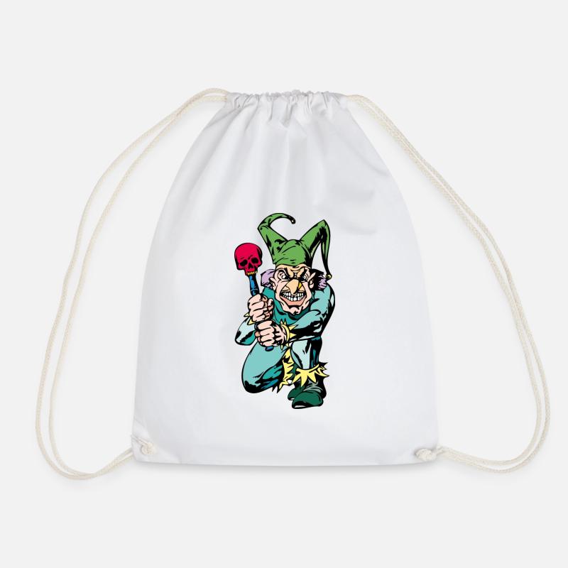 Böser clown - Turnbeutel - Weiß