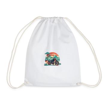 MOTORCYCLE - Drawstring Bag - white - Front