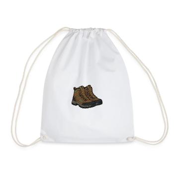 Illustration de chaussures de randonnée en plein air - Sac de sport léger - blanc - Devant