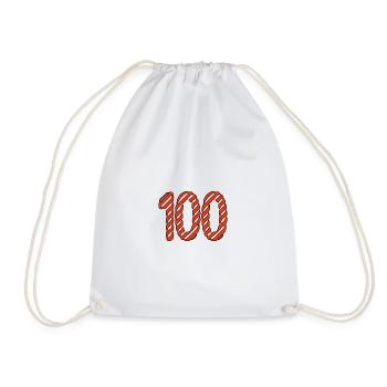 100. 100 ANS. 100e ANNIVERSAIRE. ANNIVERSAIRE 100 - Sac de sport léger - blanc - Devant