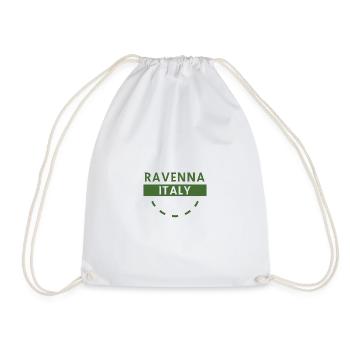 Ravenne, Italie, Logo vert - Sac de sport léger - blanc - Devant