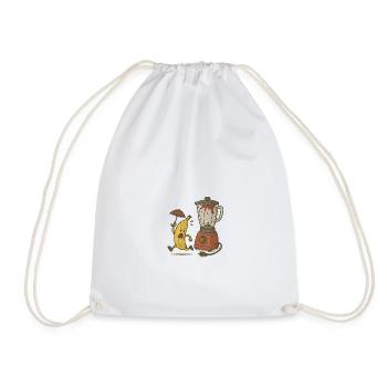 "Escape from the smoothie" - Drawstring Bag - white - Front