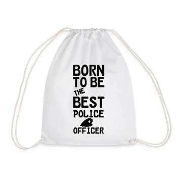Polizei Polizist Beruf Spruch Geschenk - Turnbeutel - Weiß - Vorne