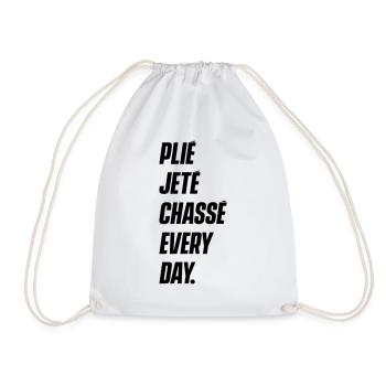 Mix of Dance Gymnastics Cheer Leading - Drawstring Bag - white - Front