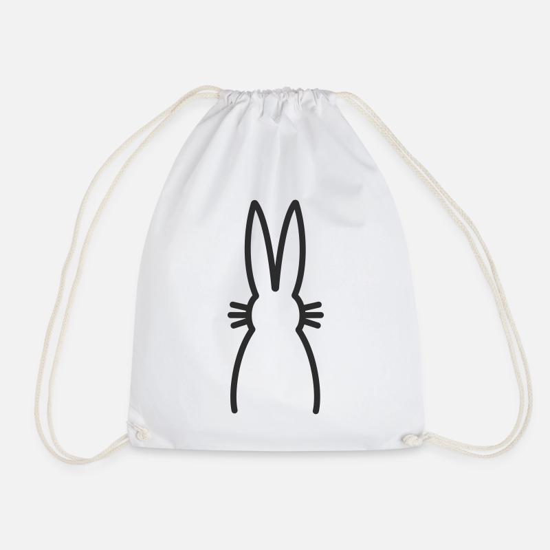 Hase Häschen - Turnbeutel - Weiß
