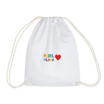 Padel Love Heart - Sac de sport léger - blanc - Devant