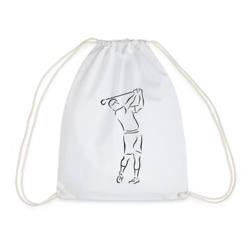 Cadeau golfeur golfeur - Sac de sport léger - blanc - Devant