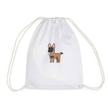 Malinois - Turnbeutel - Weiß - Vorne