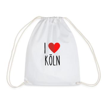 I love Köln - Turnbeutel - Weiß - Vorne