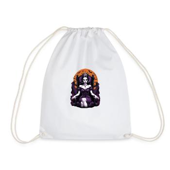 Vampire Queen Queen Tron Cadeau d’Halloween - Sac de sport léger - blanc - Devant
