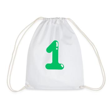 T Shirt - Drawstring Bag - white - Front