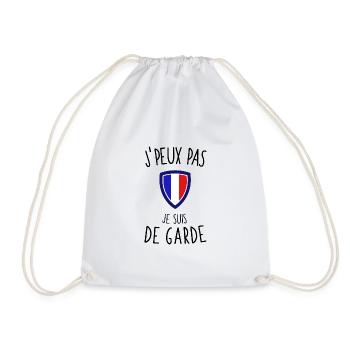 J'peux pas je suis pompier de garde - Sac de sport léger - blanc - Devant