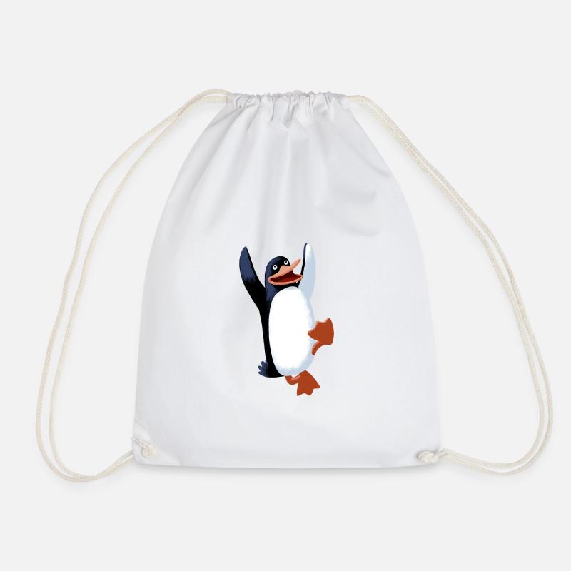 Pinguin - Turnbeutel - Weiß