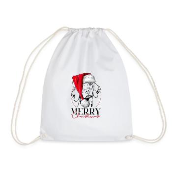 Santa MAGYAR VIZSLA Joyeux Noël Chiens Wilsigns - Sac de sport léger - blanc - Devant