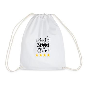 T-SHIRT BEST MOM EVER -MEILLEURE MAMAN DU MONDE - Sac de sport léger - blanc - Devant