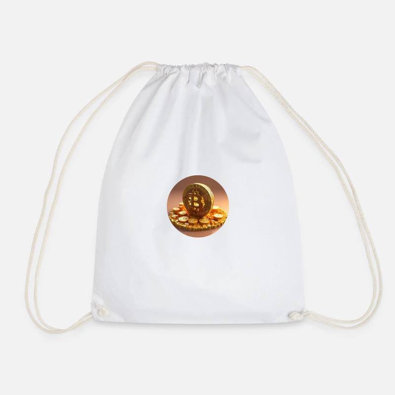 Bitcoin Wealth - Drawstring Bag - white