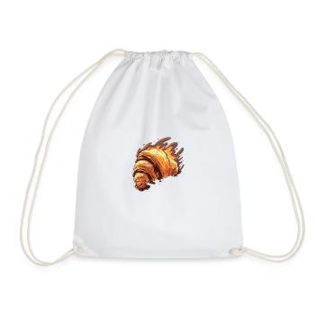 Croissant au chocolat - Sac de sport léger - blanc - Devant