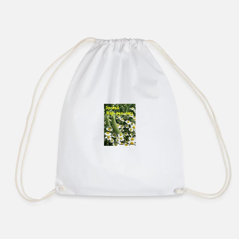 Répandre Hap-pea-ness - Sac de sport léger - blanc