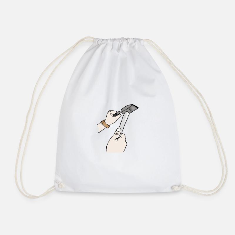 Marteau et ciseau - Sac de sport léger - blanc