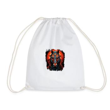 mane humor sports horse quarter horse wild horse - Turnbeutel - Weiß - Vorne
