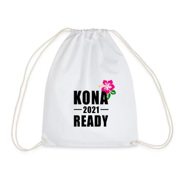 KONA 2021 READY - TRIATHLON HAWAII - Turnbeutel - Weiß - Vorne