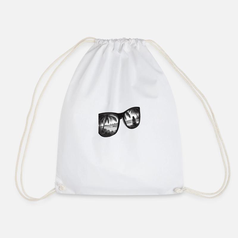 Vacation Sunglasses - Turnbeutel - Weiß